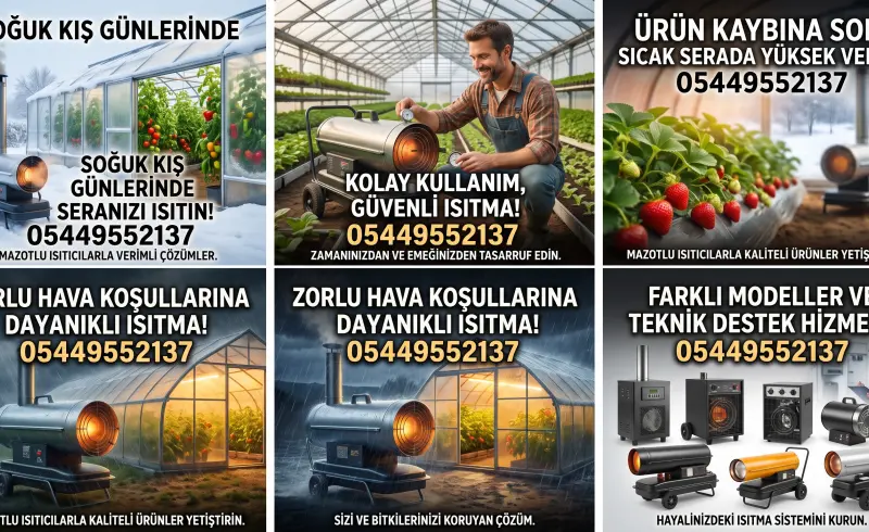 AYDIN SULTANHİSAR SERA MAZOTLU ISITICI KİRALAMA VE SATIŞ HİZMETİMİZ BAŞLAMIŞTIR